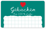 Etiketten - Motiv Gebacken - Form Rechteck - 65x40 mm - Rolle a´100 Stück