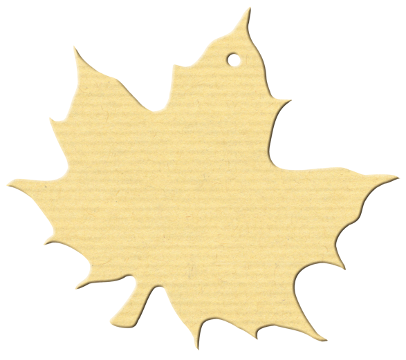 Anhänger Ahornblatt - 81x93 mm - VE 50