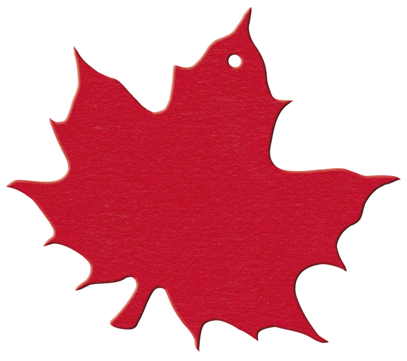 Anhänger Ahornblatt - 81x93 mm - VE 50