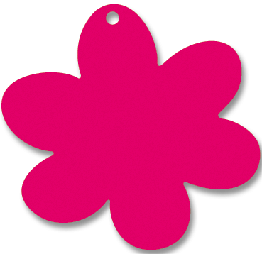 Anhänger Blume - 58x55 mm - VE 100