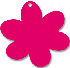 Anhänger Blume - 58x55 mm - VE 100