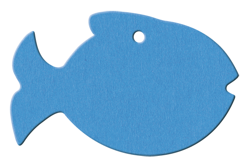 Anhänger Fisch - 95x82 mm - VE 100