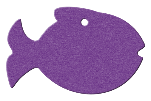 Anhänger Fisch - 95x82 mm - VE 100