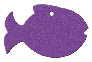 Anhänger Fisch - 95x82 mm - VE 100