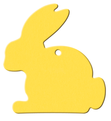 Anhänger Hase - 58x62 mm - VE 50