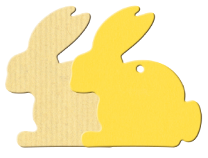 Anhänger Hase - 58x62 mm - VE 50