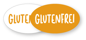 Etiketten - Motiv Glutenfrei - Form oval - 32x19 mm - 1 Rolle a´250 Stk.