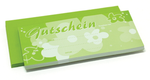 Gutschein Set - Gutscheine & Umschläge - Motiv Blumen - Papier 250g/m² - 210x100 mm - VE 30 Stk.