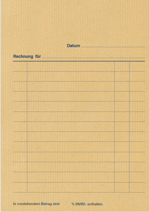 Rechnungsblocks - Neutral - DIN A5 - VE 5 Stk.