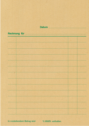 Rechnungsblocks - Neutral - DIN A5 - VE 5 Stk.
