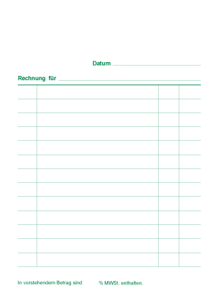 Rechnungsblocks - Neutral - DIN A6 - VE 5 Stk.