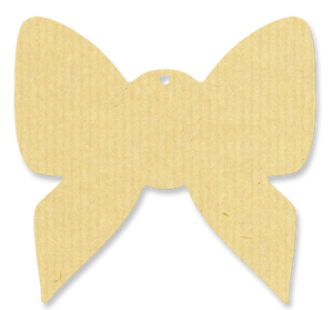 Anhänger Schleife - 79x75 mm - VE 50