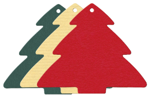 Anhänger Tannenbaum - 85x70 mm - VE 50