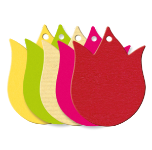 Anhänger Tulpe - 55x41 mm - VE 100