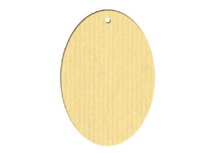 Anhängekarten - Form Oval-Hoch - mit Lochung - VE 100 Stk.