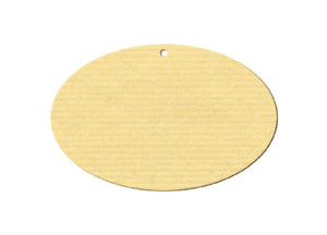 Anhängekarten - Form Oval-Quer - mit Lochung - VE 100 Stk.